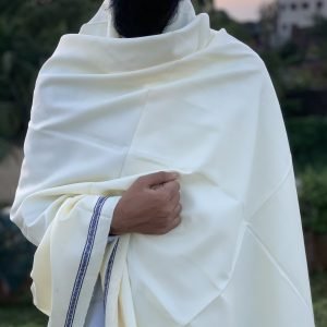 প্রিমিয়াম উলের শাল (Off White Color)