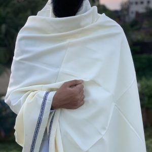 প্রিমিয়াম উলের শাল (Off White Color)